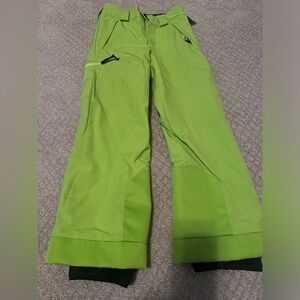 Spyder Propulsion Ski Pants Kids Size 10 Neon. New without tags Room to grow
